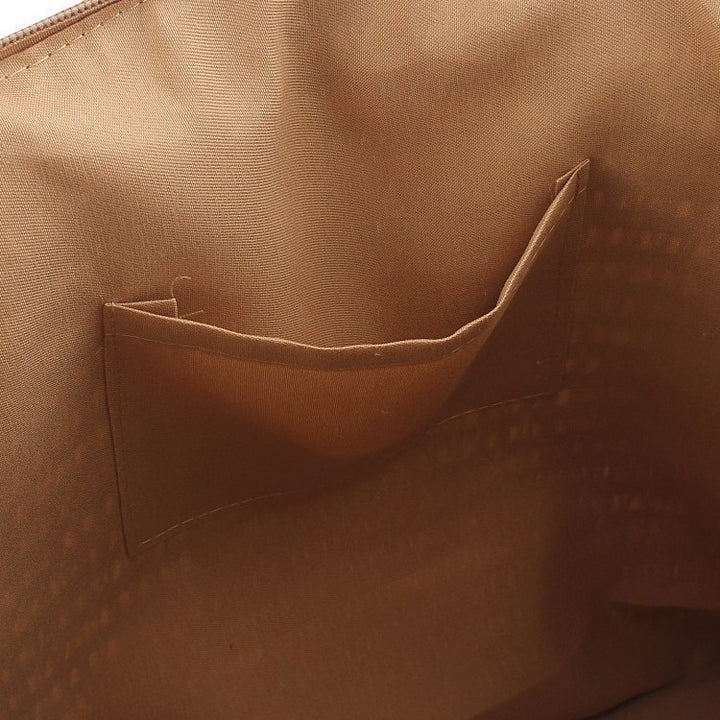 Spacious Shoulder Bag Made of Braided Natural Material with Decorative Tassel Kalsten