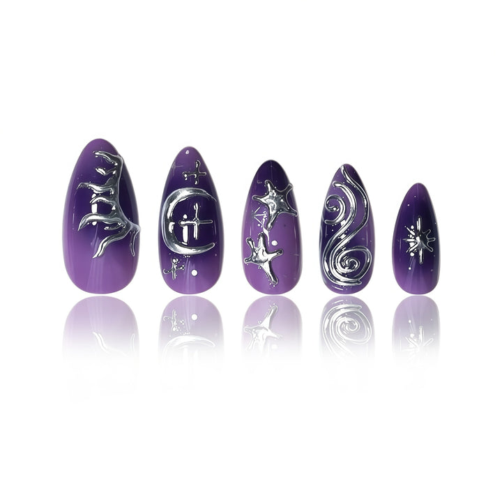 Artistic Abstract Nail Art Extensions Kalsten