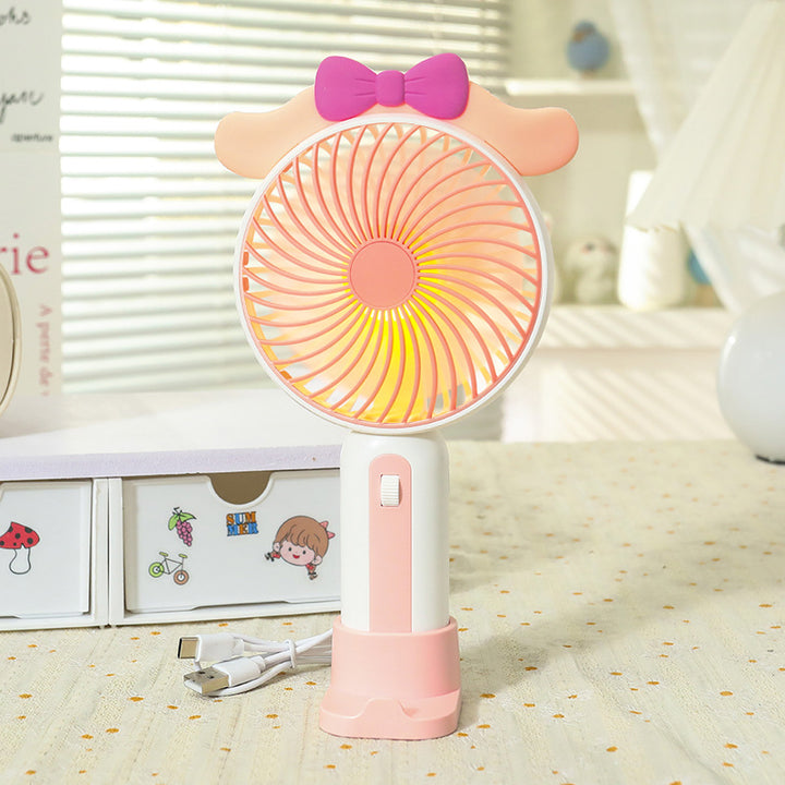 Ladies Portable Hand Fan with USB Connection and LED Lighting Kalsten
