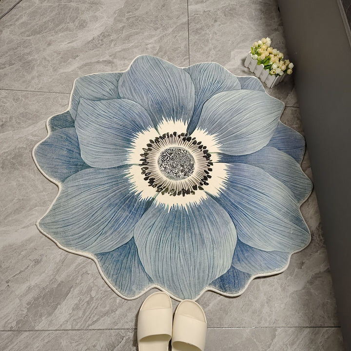Floral Shaped Area Rug