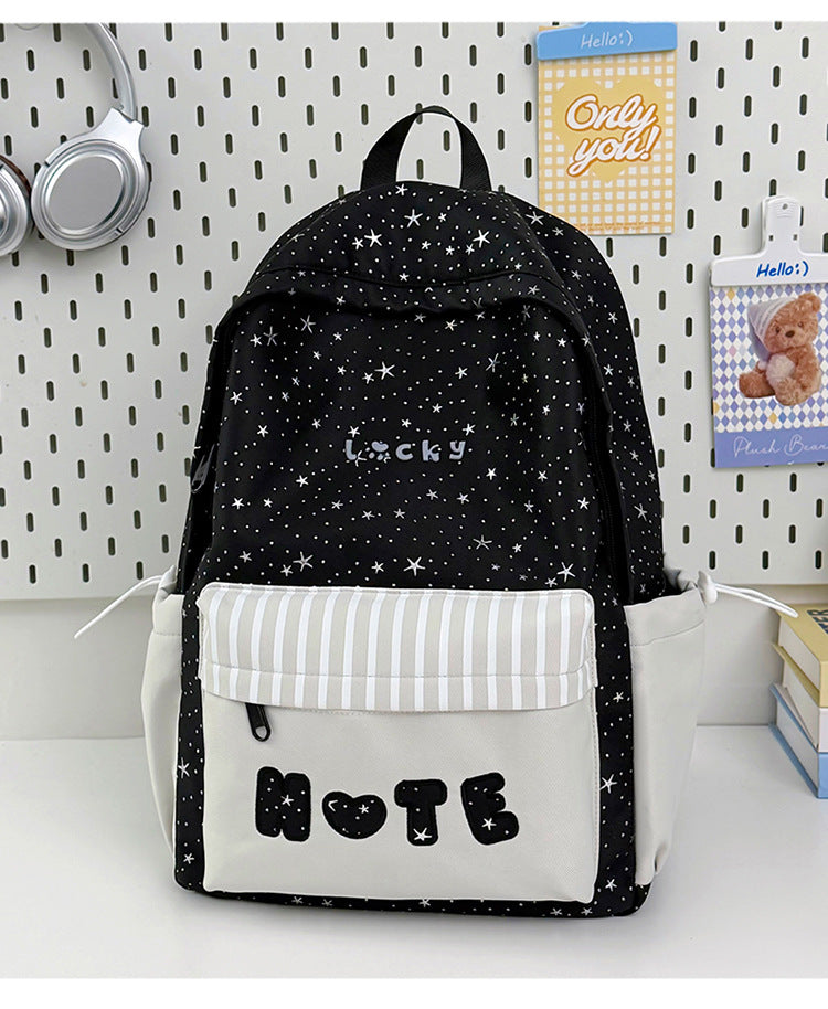 Star Print School Backpack Kalsten