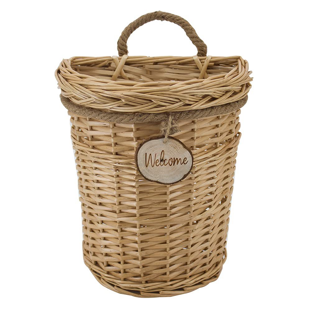 Decorative Woven Trash Bin Kalsten