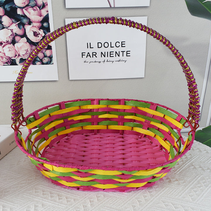 Colorful Decorative Woven Basket Kalsten