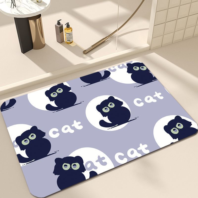 Cute Cat Design Bath Mat Kalsten