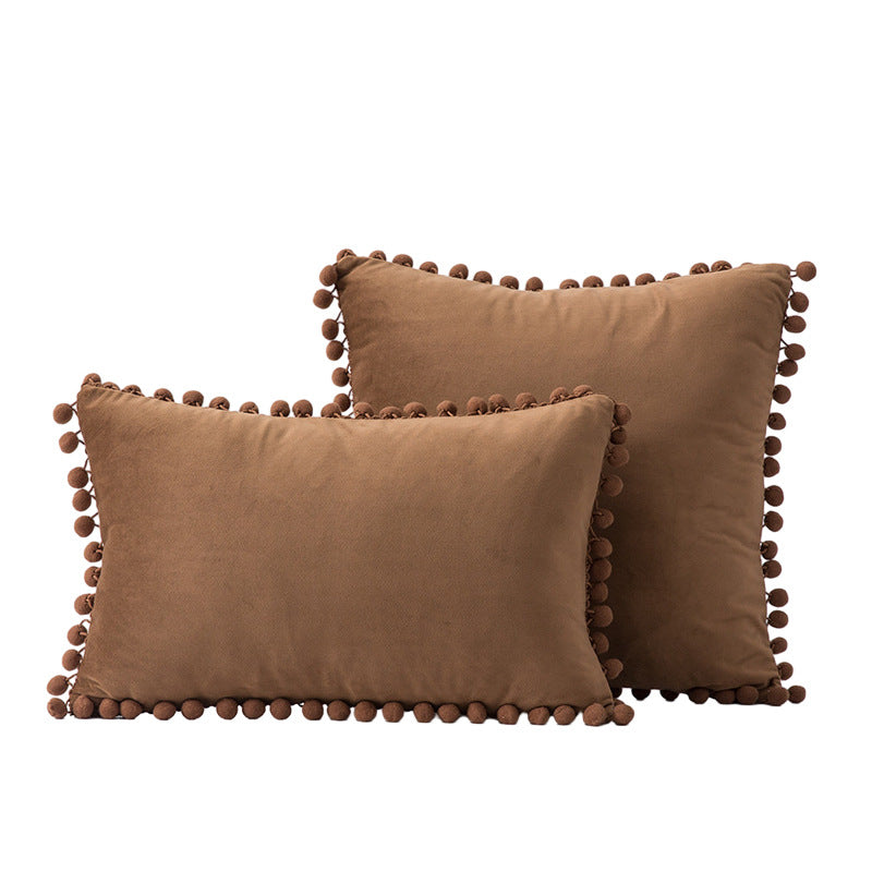 Decorative Pom-Pom Accent Pillow