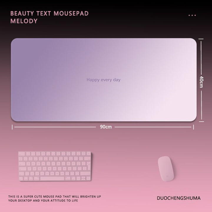 Inspirational Text Gaming Mouse Pad
