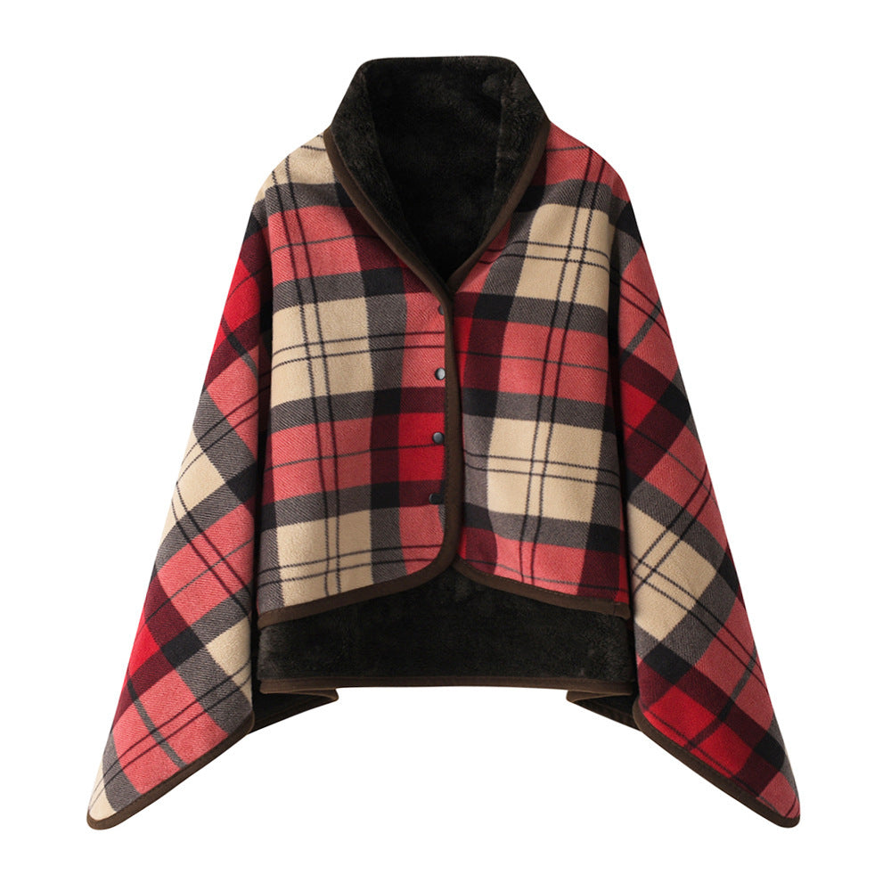 Women's stylish throw blanket with button closure Kalsten