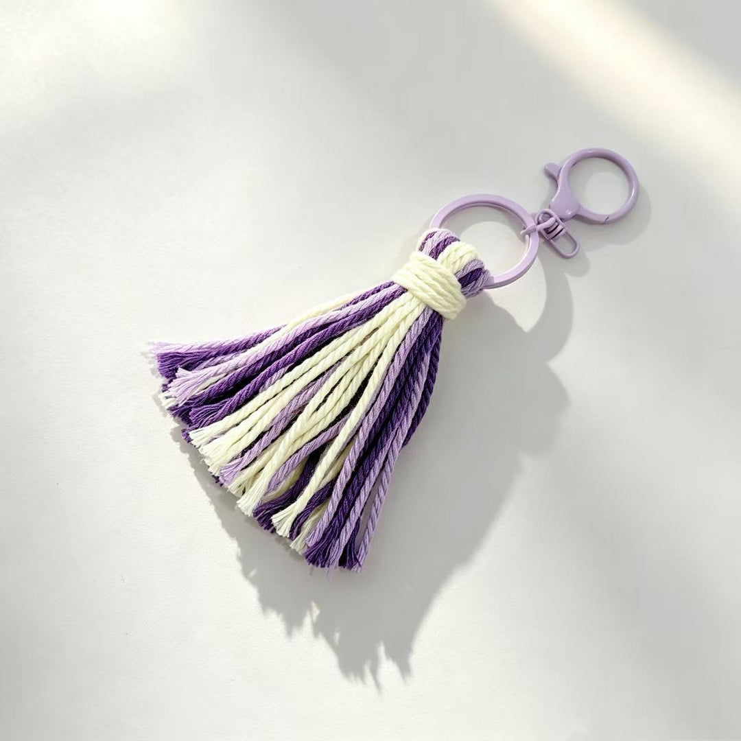 Decorative Leather Tassel Keychain Kalsten