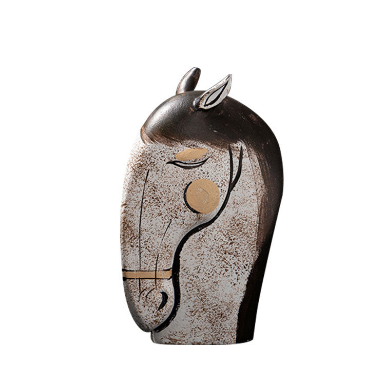Artistic Horse Head Sculpture