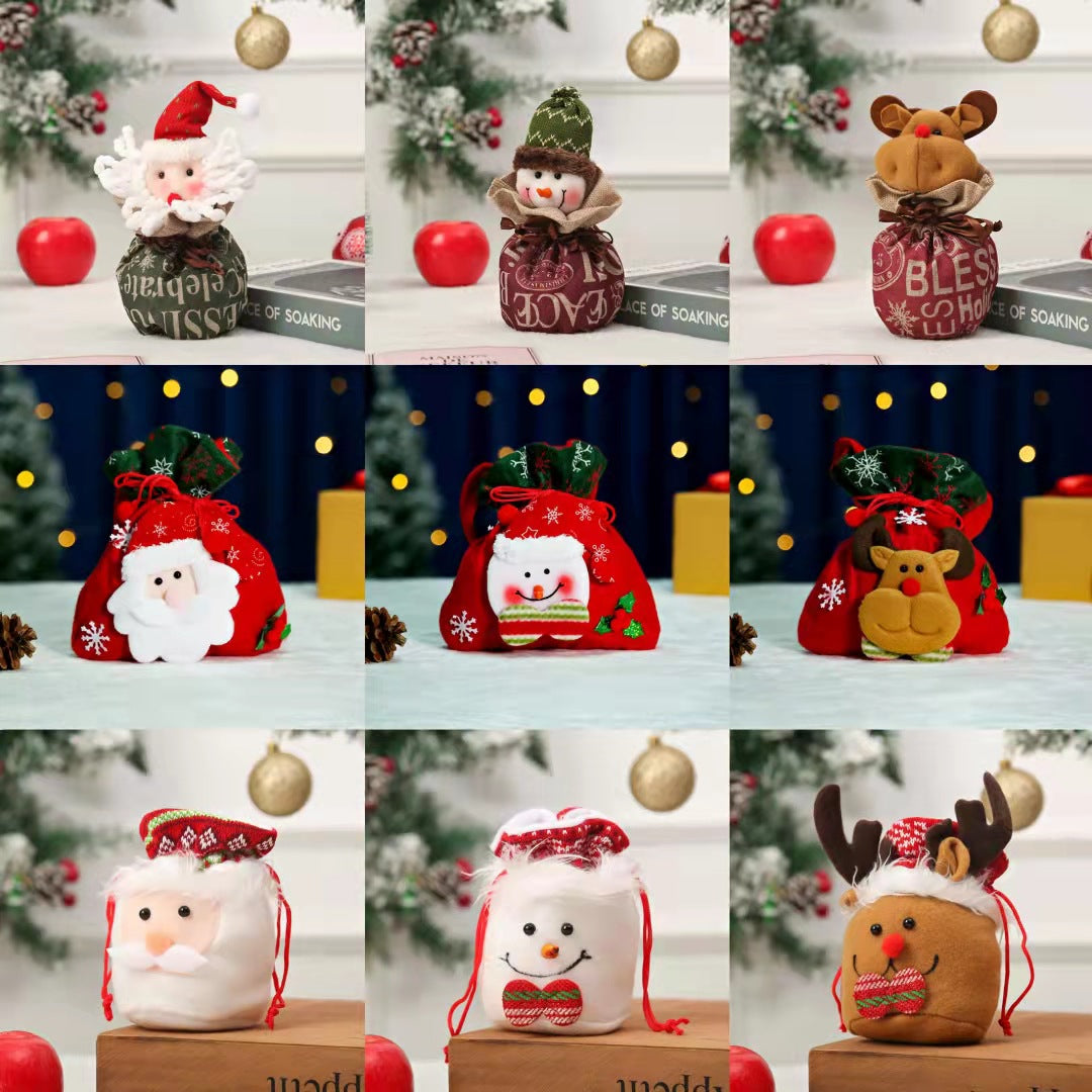 Cute Christmas gnome with gift sack Kalsten