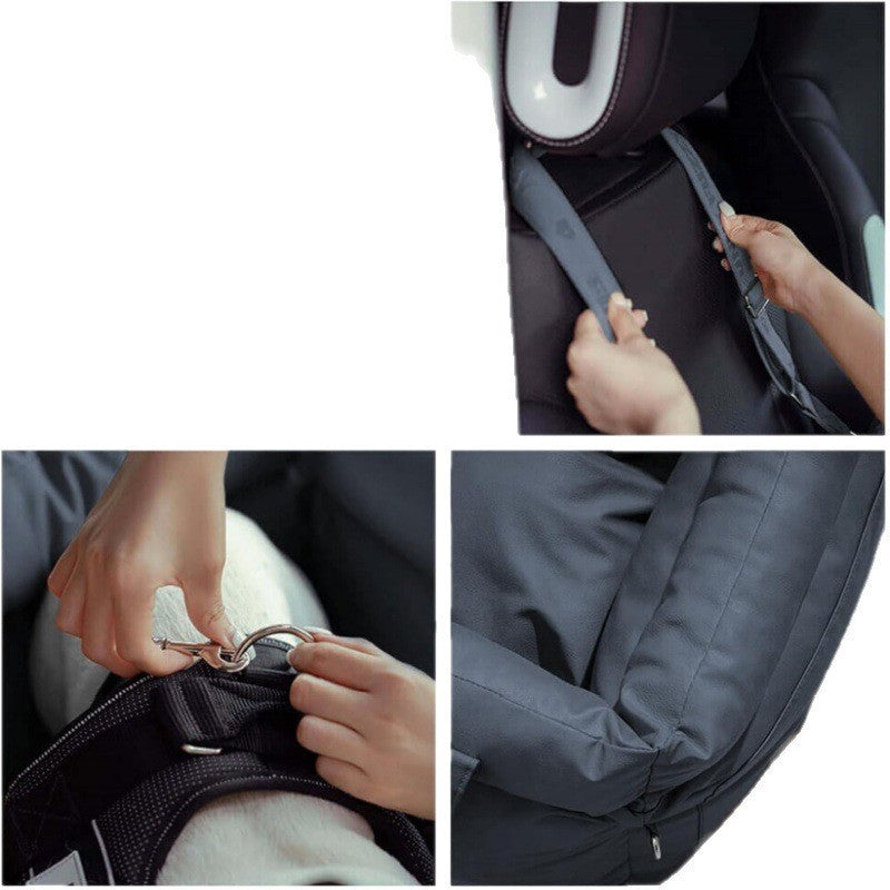 Pet car seat with secure harness Kalsten