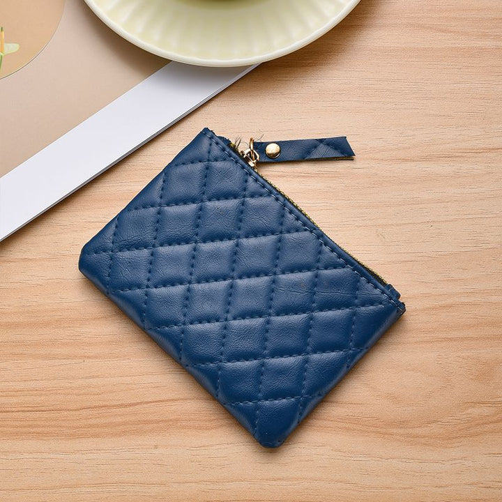 Quilted Leather Card Holder