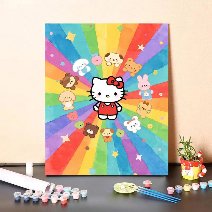 Cute Character Paint by Numbers Canvas Art Kit Kalsten