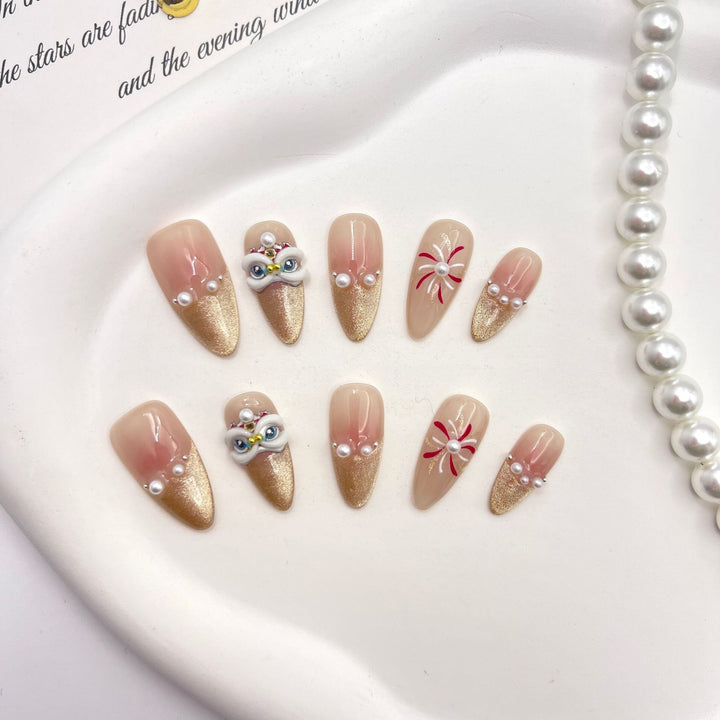 Artistic Glamourous Press-On Nail Set