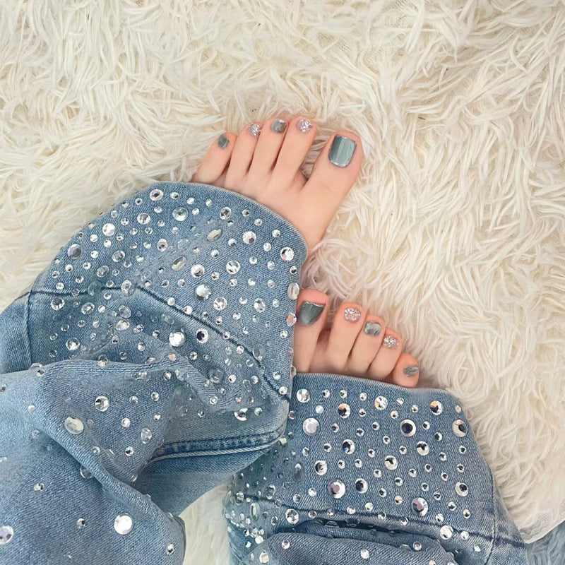 Sparkling Gel Toe Nail Art Kalsten