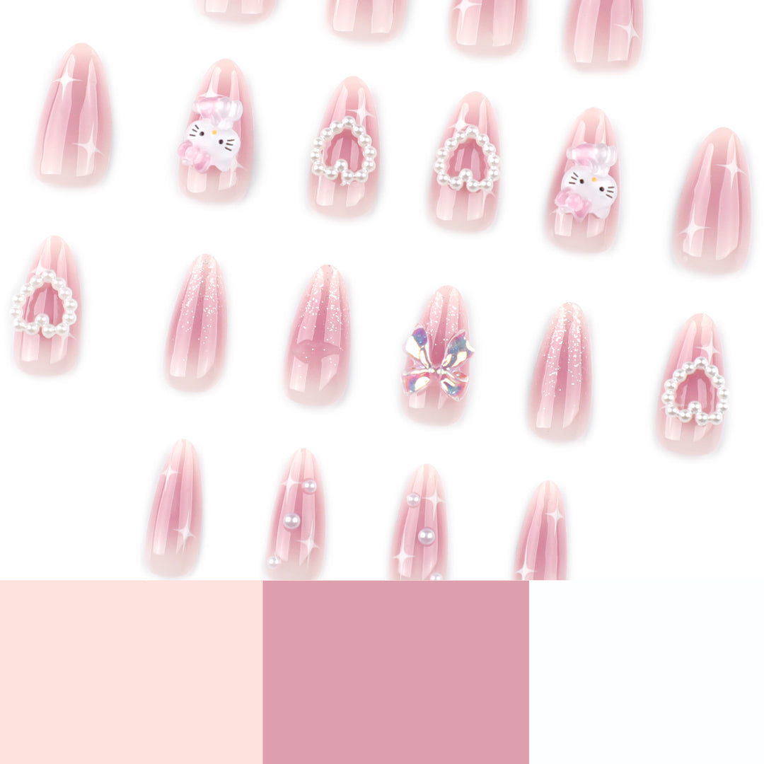 Artificial nail art with playful designs and 3D elements Kalsten