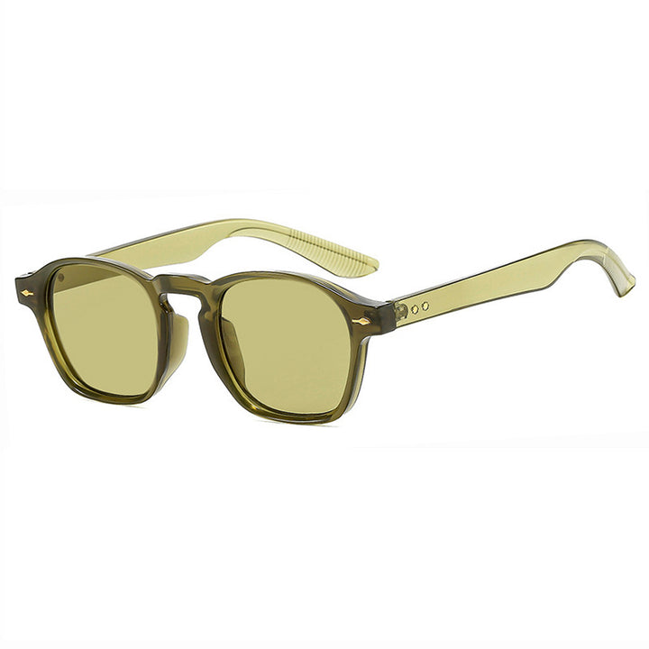 Ladies fashionable rectangular glasses with transparent frame Kalsten