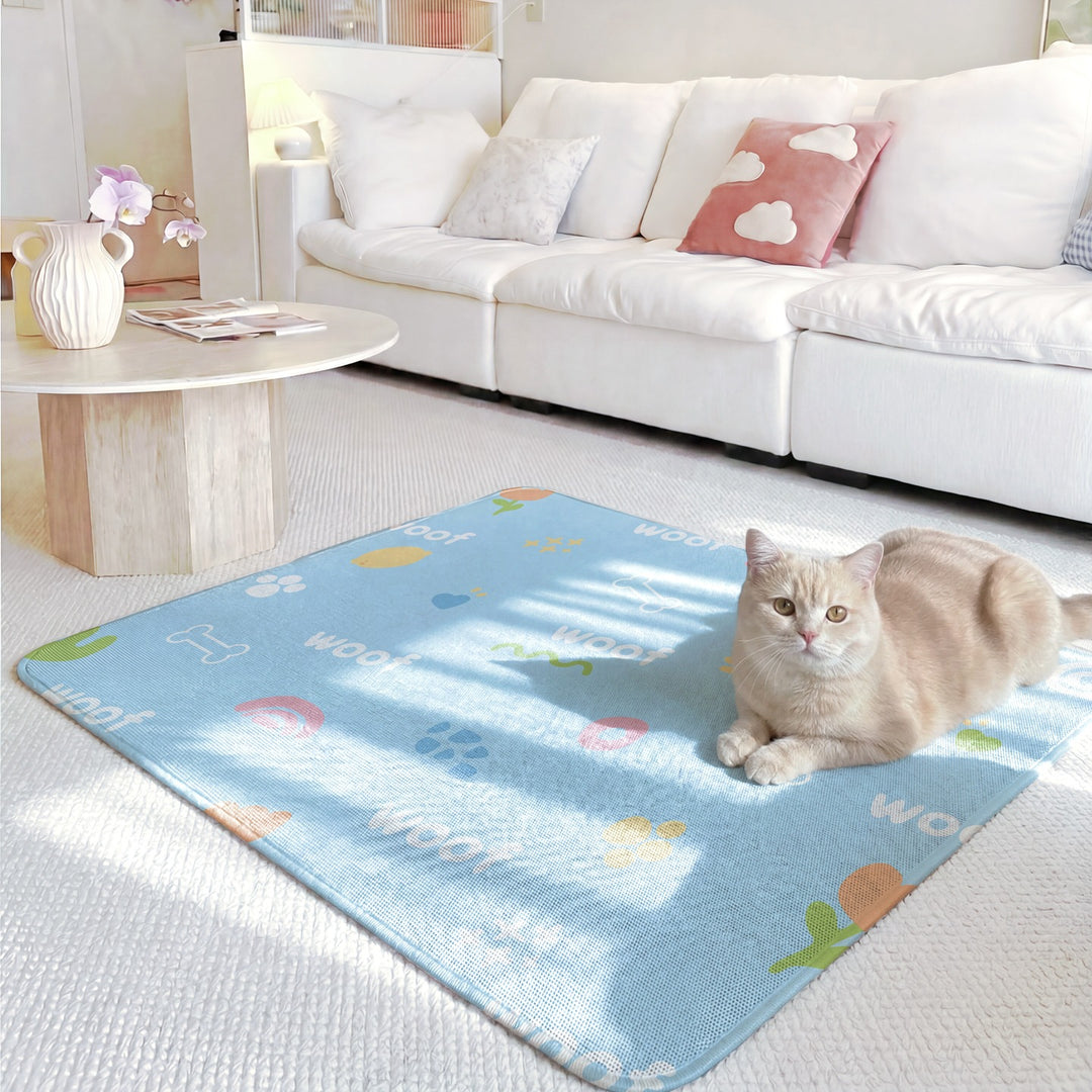 Playful Cat-Themed Area Mat Kalsten