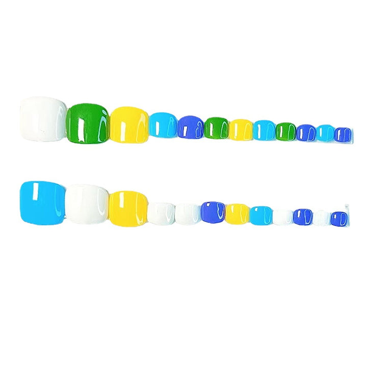 Vibrant Multi-Colored Nail Art Kalsten