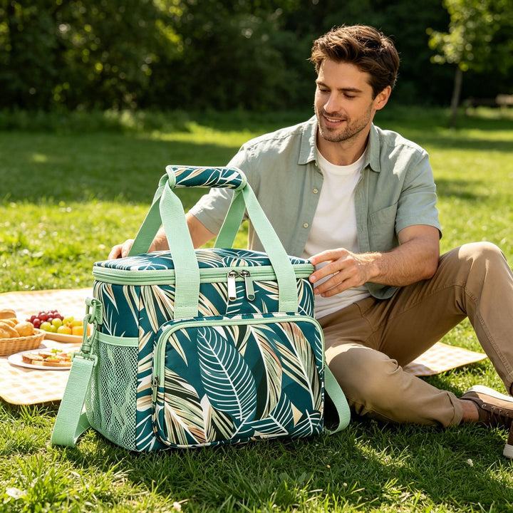 Insulated Leopard Print Lunch Cooler