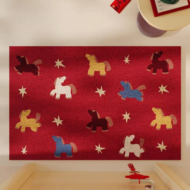 Decorative Pony-Themed Entrance Mat