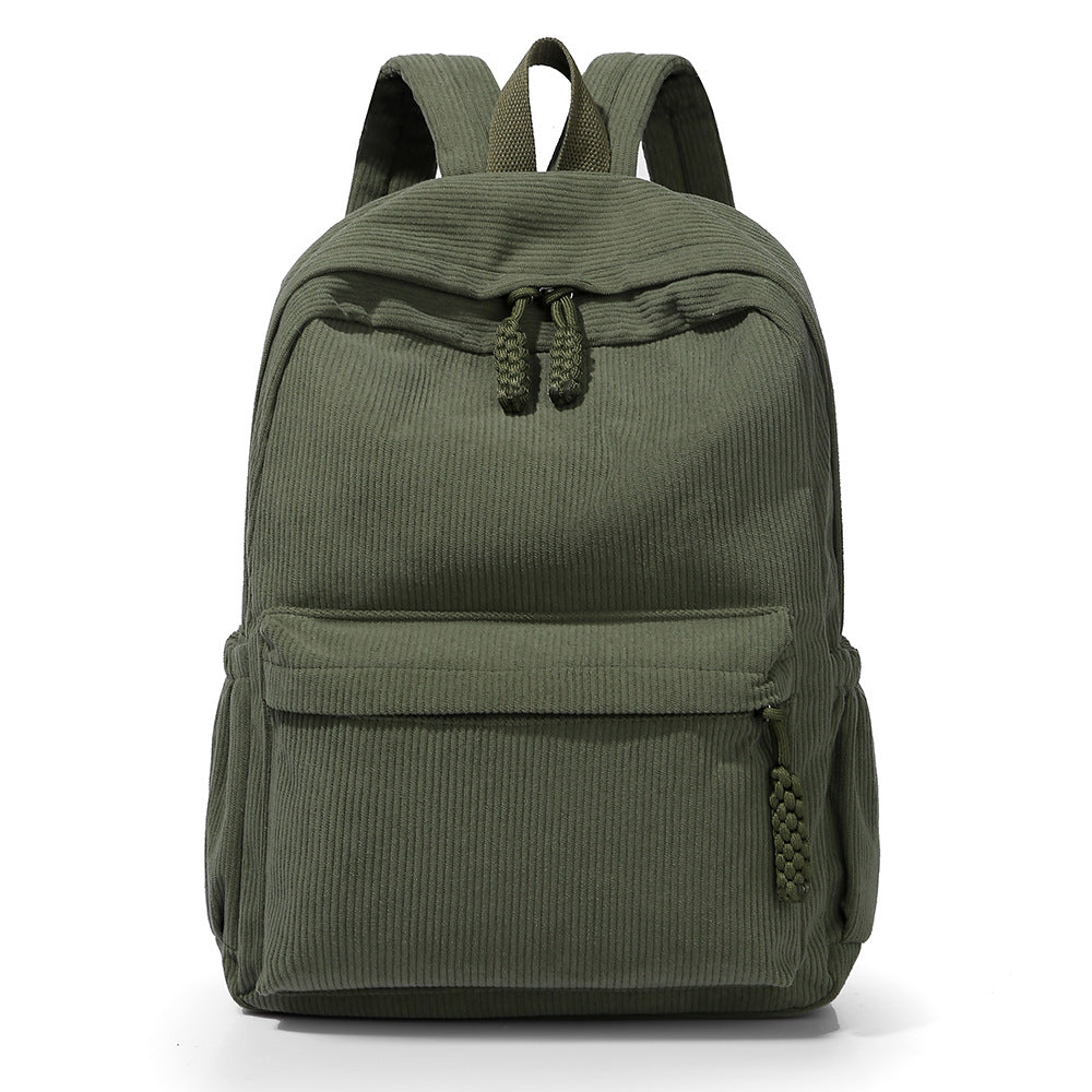 Textured Corduroy Backpack Kalsten