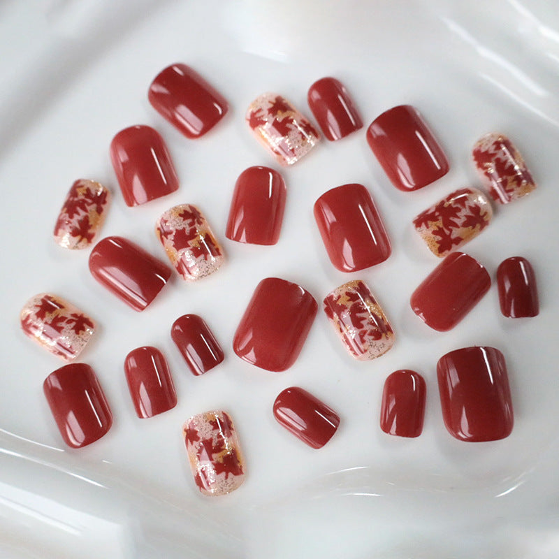 Autumn Leaf Nail Art Enhancements Kalsten