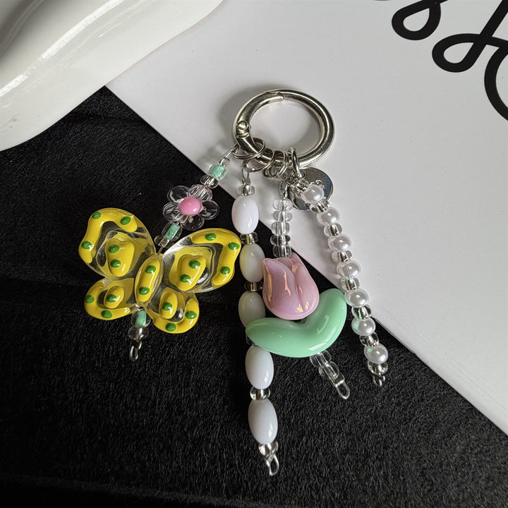 Decorative Flower Charm Keychain Kalsten