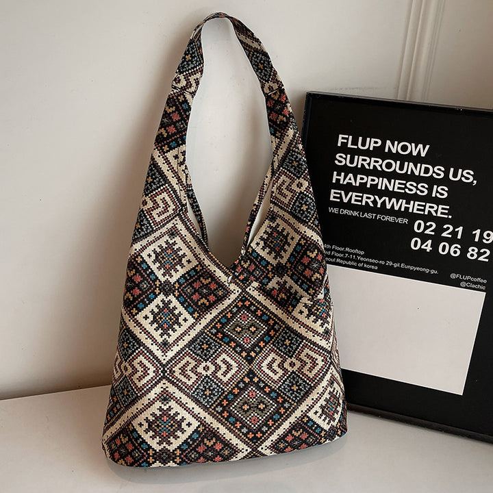 Ethnic Patterned Shoulder Bag