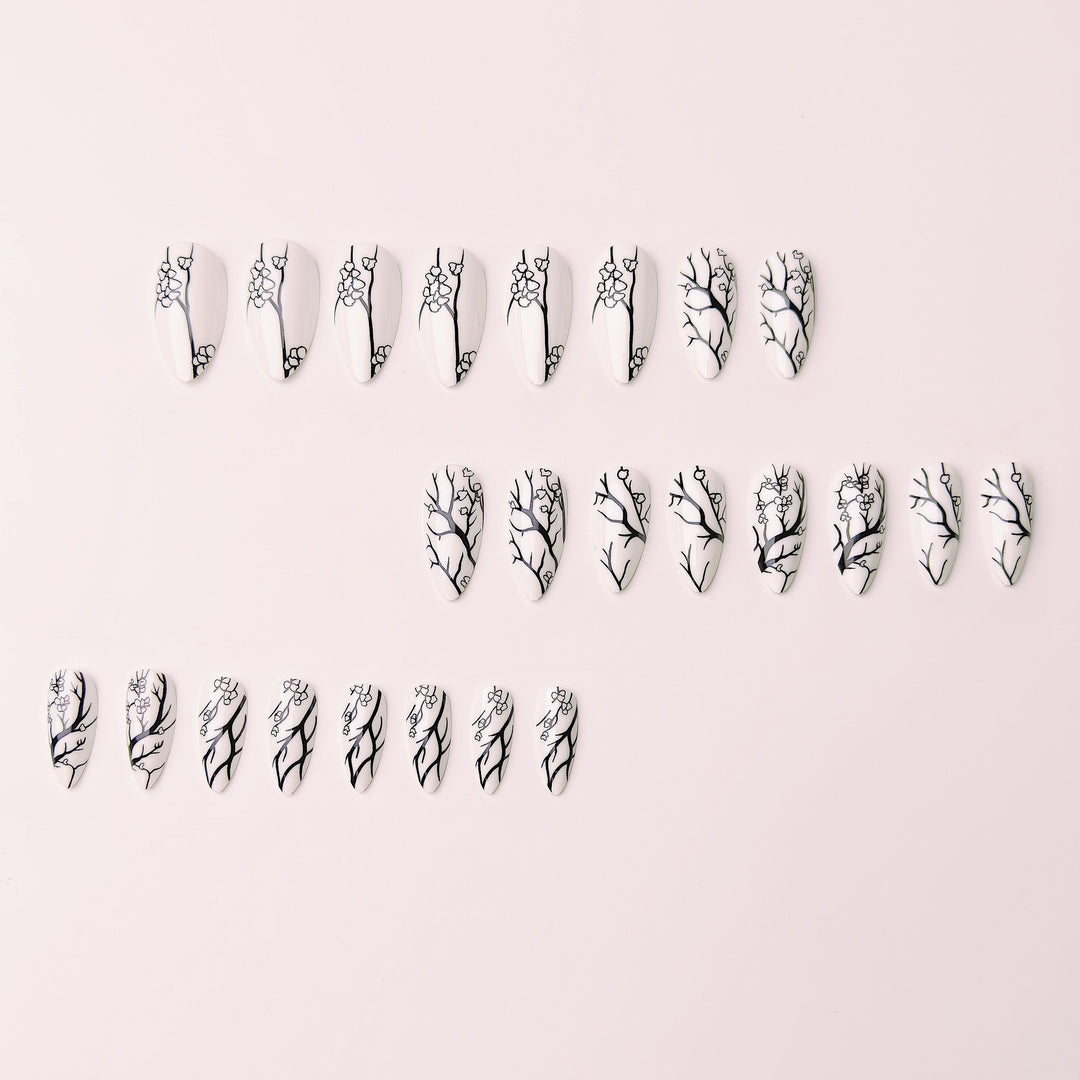 Artificial nails with elegant floral design Kalsten