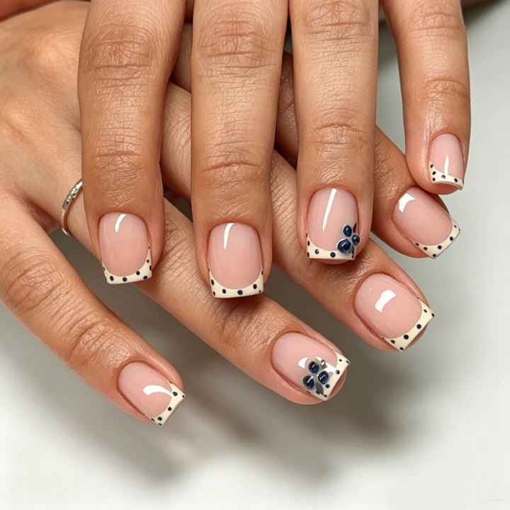 Floral Design Stiletto Press-On Nails