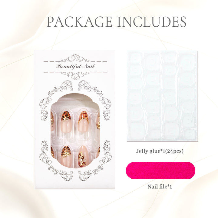 Premium Decorative Press-On Nail Art Set