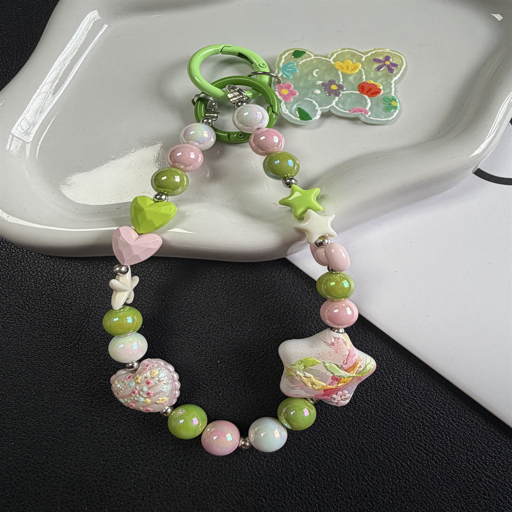 Decorative Beaded Charm Keychain Kalsten 1790135826