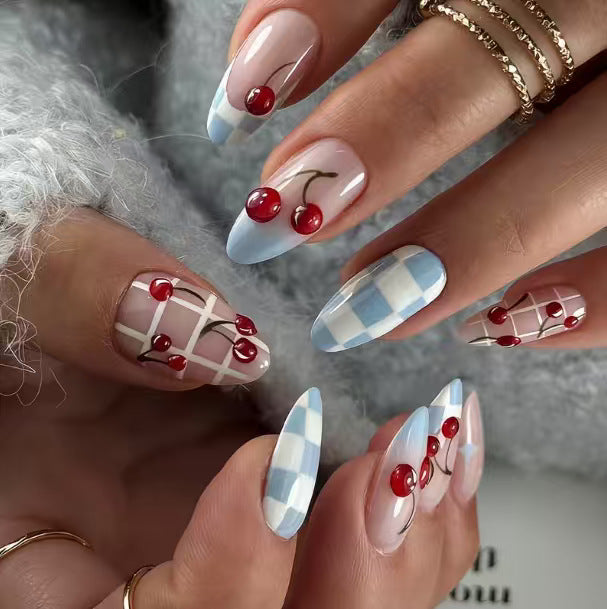 Artistic Cherry Nail Art Kalsten