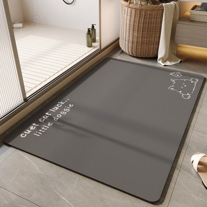 Decorative Floral Bath Mat Kalsten