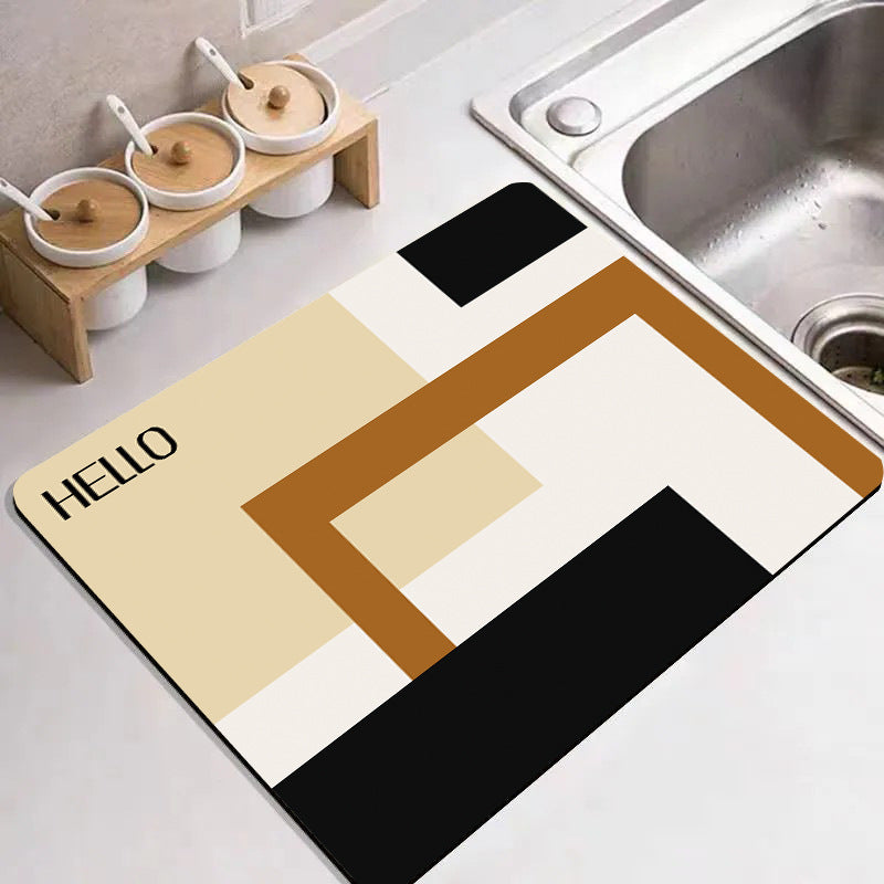 Cute Cartoon Food-Themed Kitchen Mat Kalsten