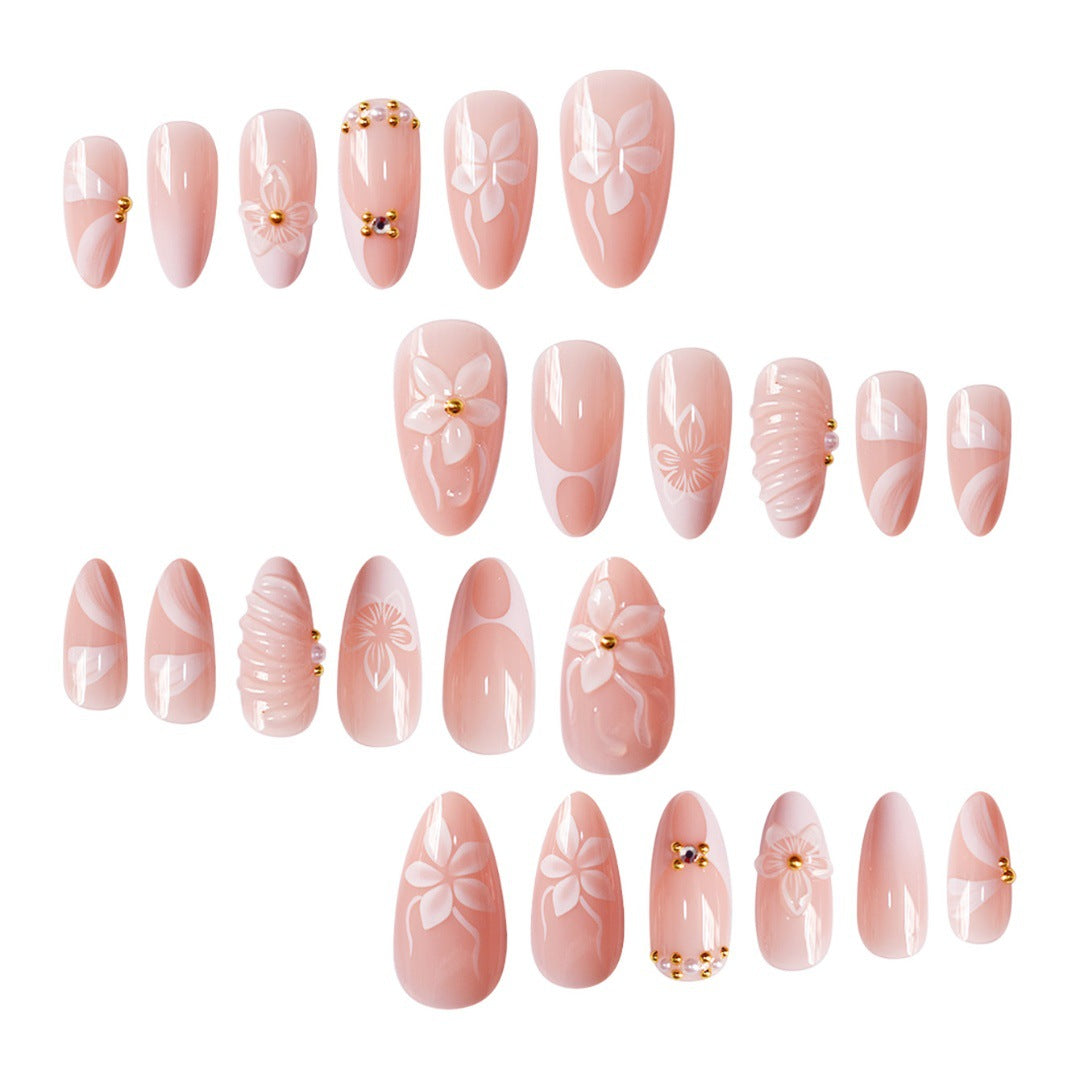 Decorative Floral Press-On Nail Extensions Kalsten 1787913948