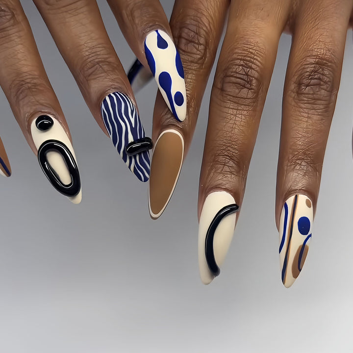 Artistic Decorative Press-On Nail Enhancements Kalsten