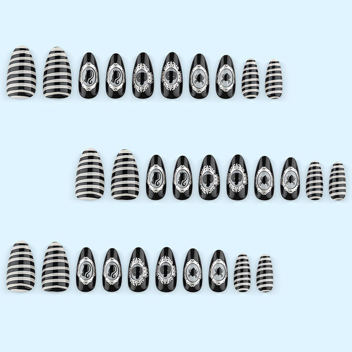 Creative nail art set with spooky designs Kalsten