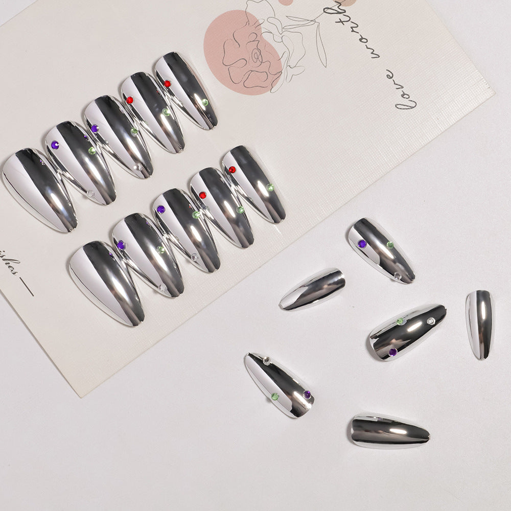Glamorous Metallic Press-On Nail Set Kalsten