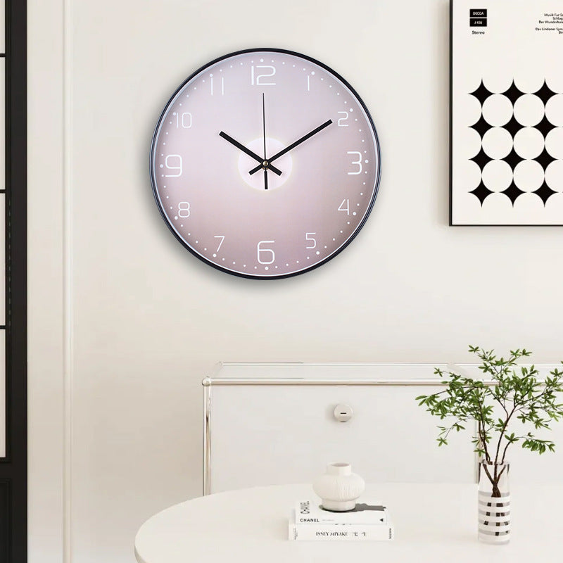 Wall clock with elegant leaf pattern Kalsten