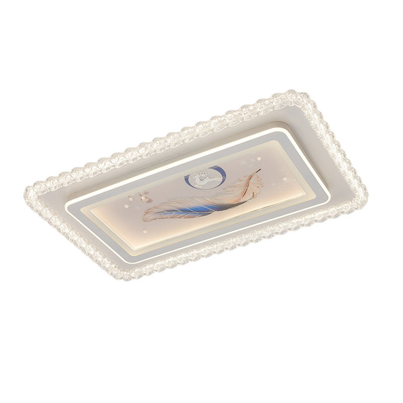 Elegant Feather-Inspired Ceiling Light