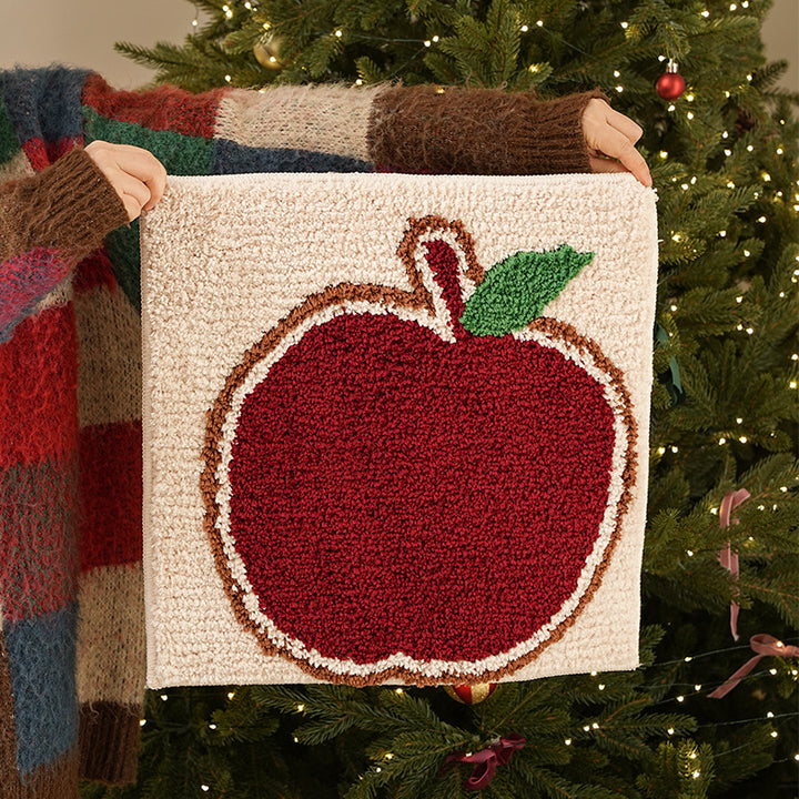 Tufted Christmas placemat with gingerbread house motif Kalsten