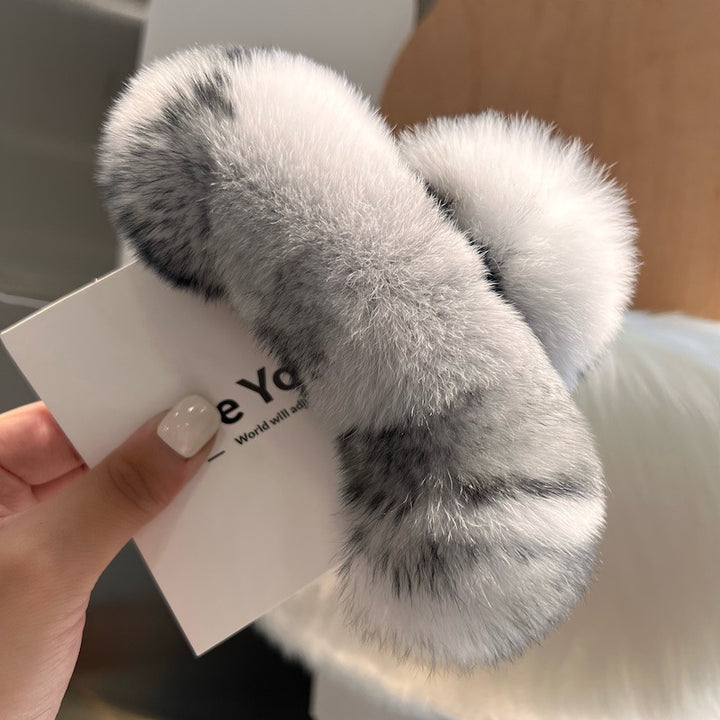 Plush Faux Fur Hair Claw Clip Kalsten