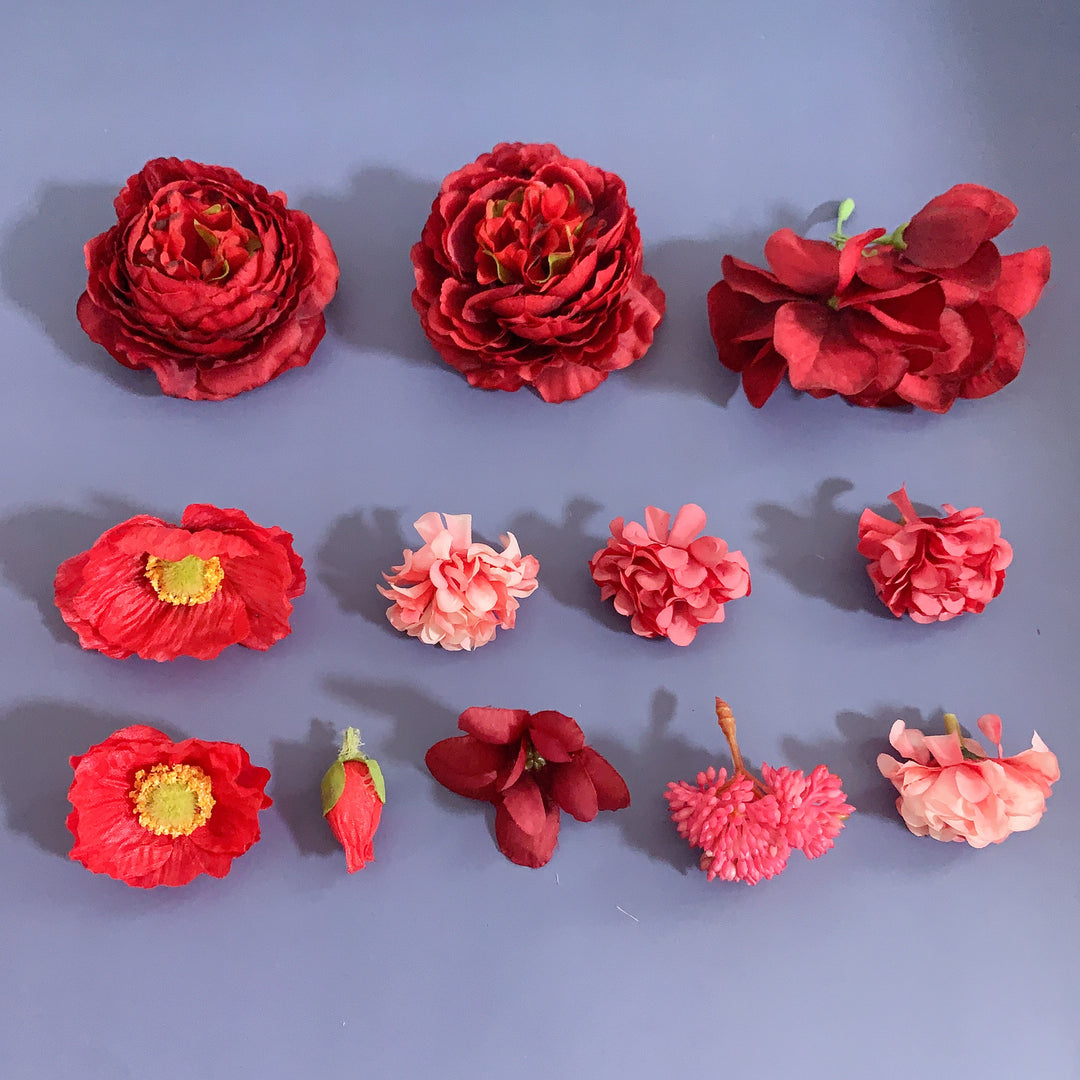 Lifelike Floral Embellishment Set