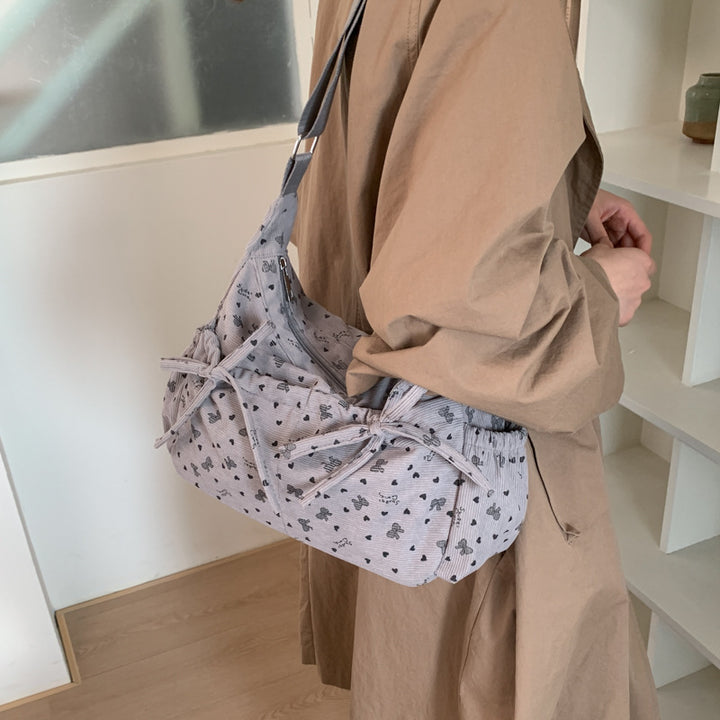 Stylish Floral Embellished Hobo Bag