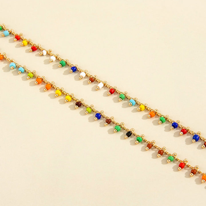 Colorful Beaded Anklet Kalsten