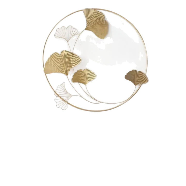 Elegant Ginkgo Leaf Decorative Wall Art Sculpture Kalsten