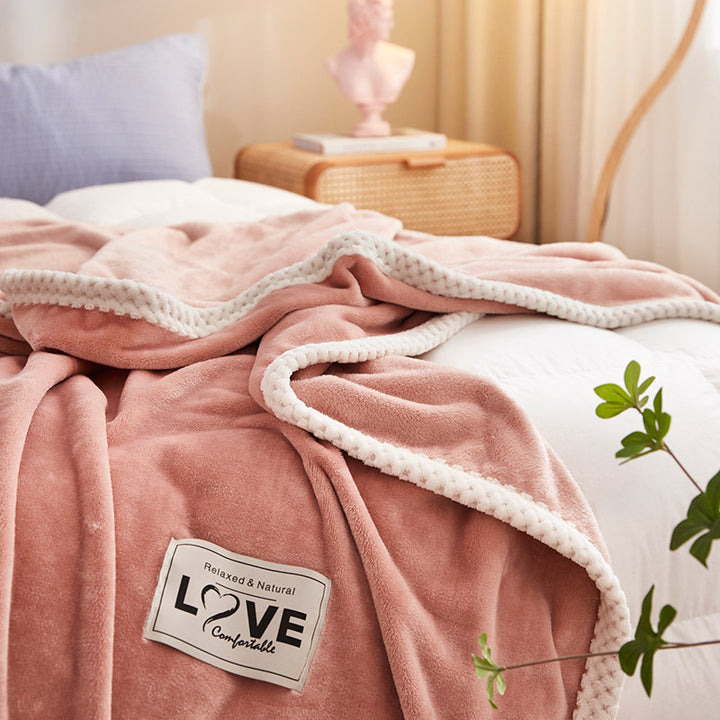 Oversized Velvet Throw Blanket