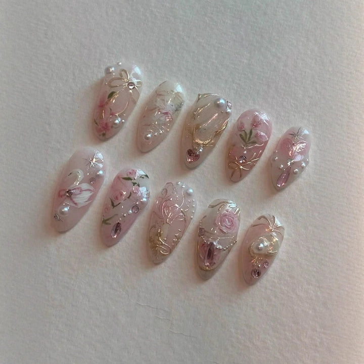 Artistic Press-On Nail Art Set Kalsten